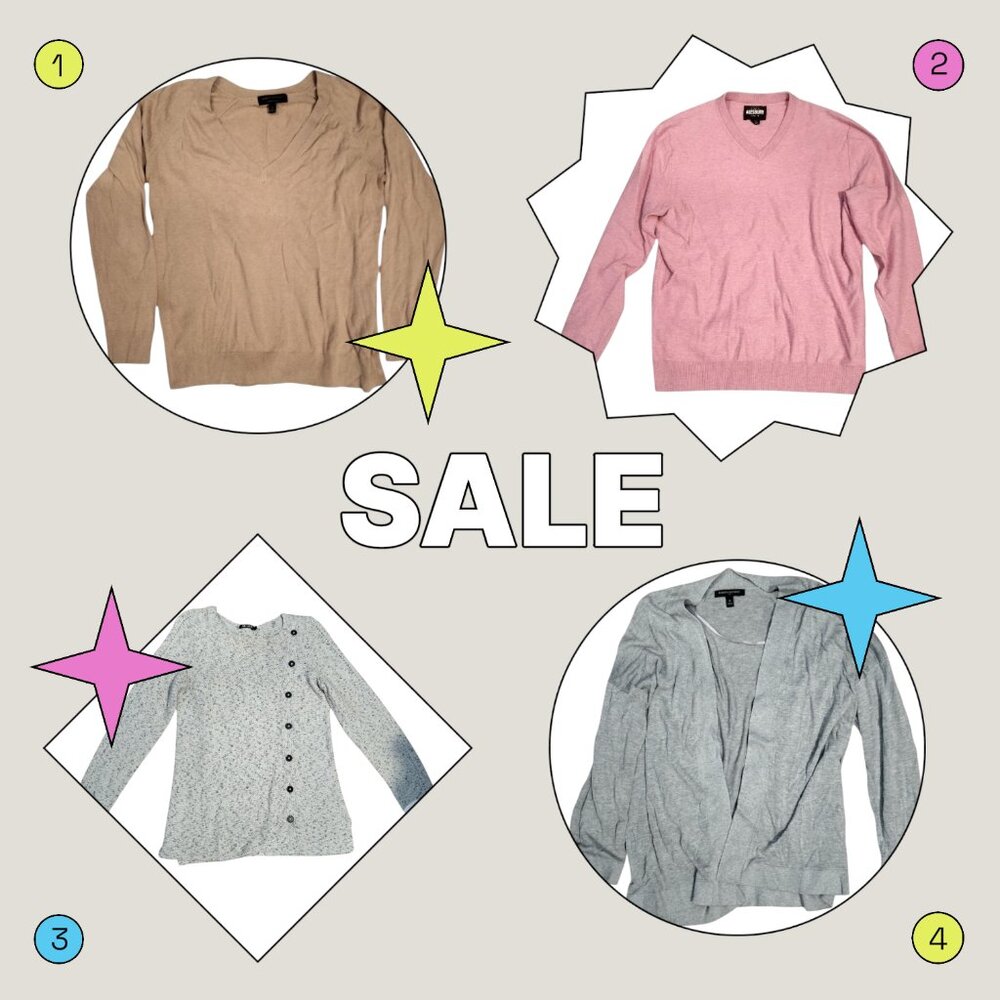 knit cardigan sweater bundle: banana republic, alesbury, nic+zoe